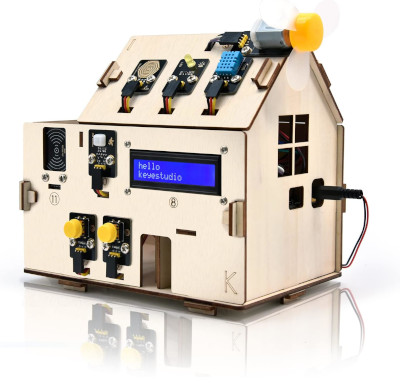 KEYESTUDIO Esp32 Smart Home Starter Kit Para Arduino E Python, Kit De Codificação De Automação Residencial Eletrônica, Kit De Sensor Diy Para Casa